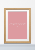 Always Kiss Me Good Night – Romantic Quote Print