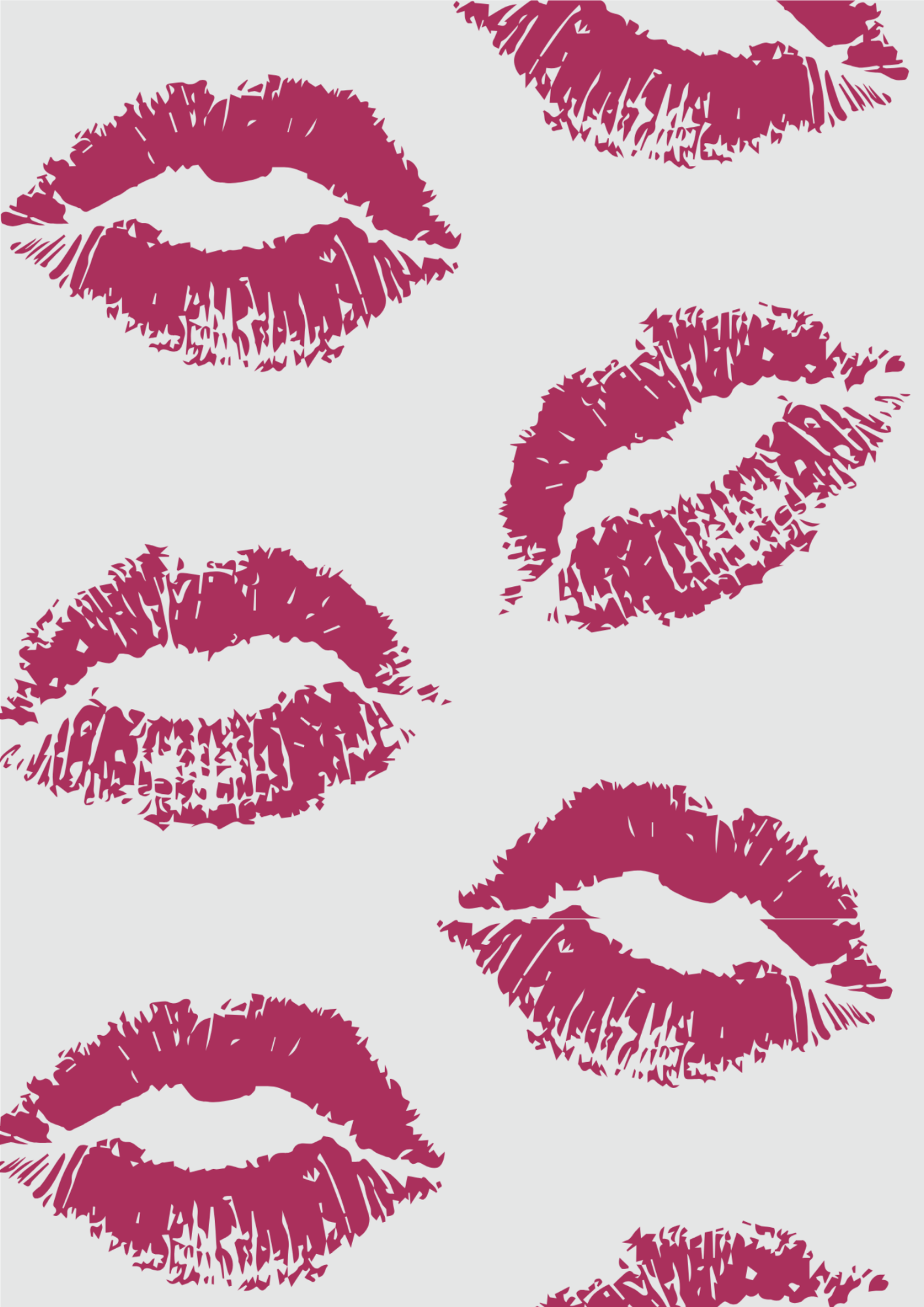 Pucker Up – Pink Lips Art Print