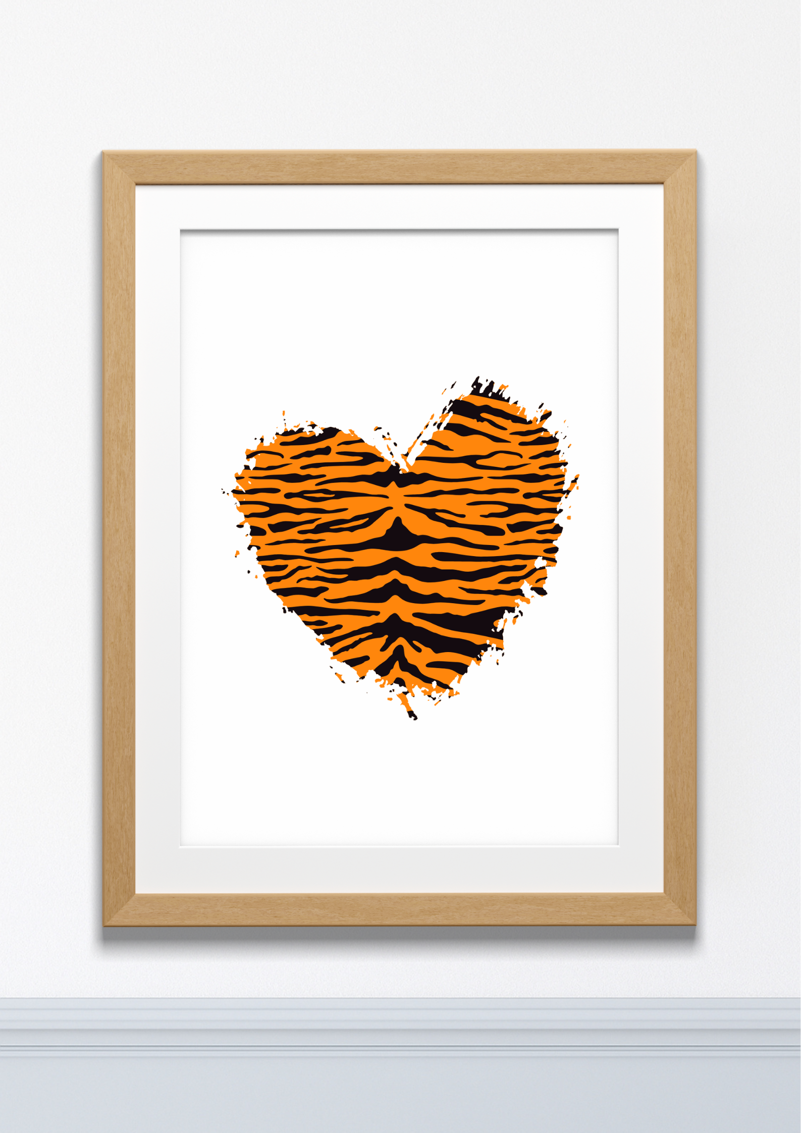 Wild Thing – Tiger Heart Wall Art