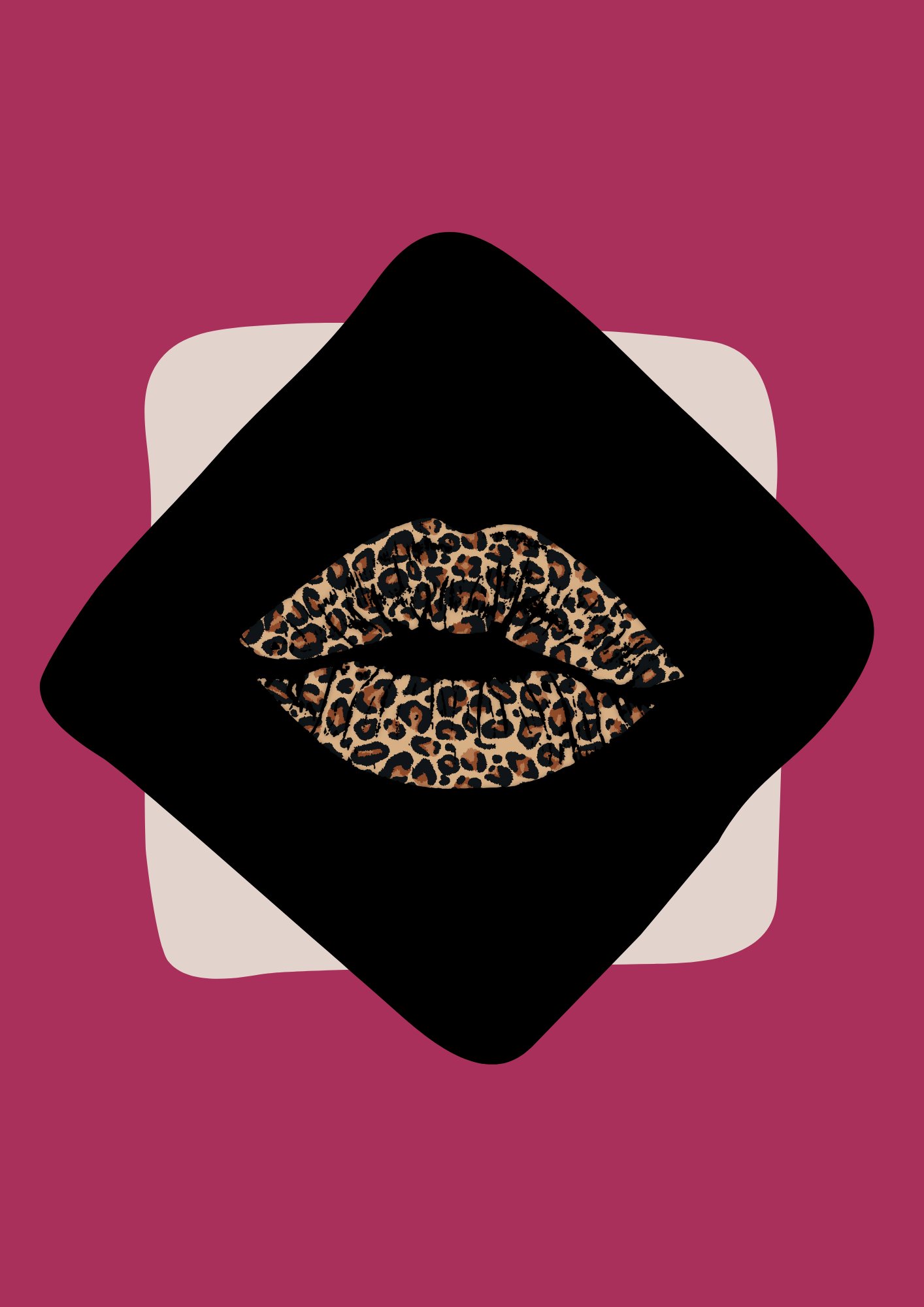 Wild Thing – Leopard Lips Art Print