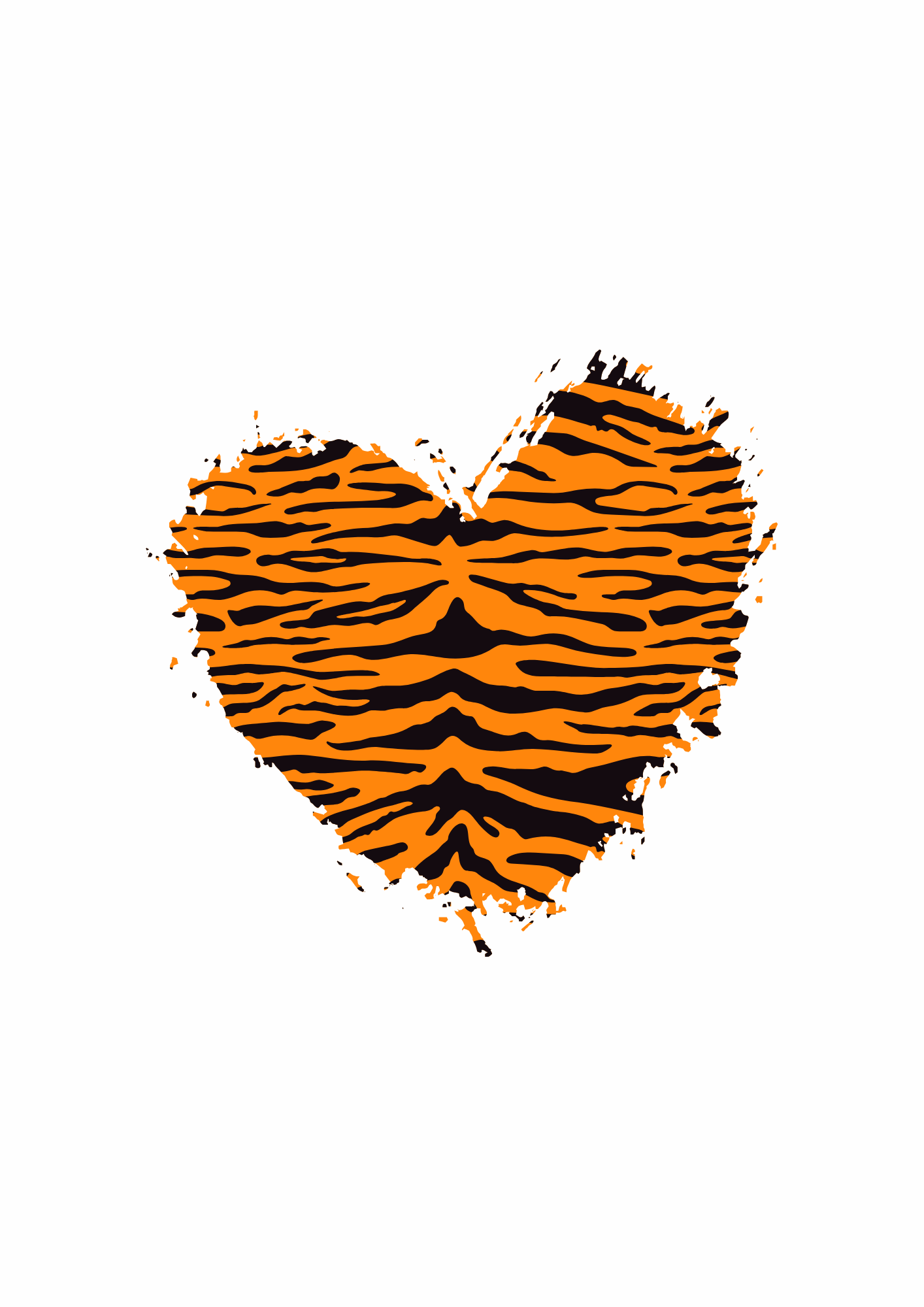 Wild Thing – Tiger Heart Wall Art