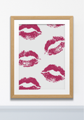 Pucker Up – Pink Lips Art Print