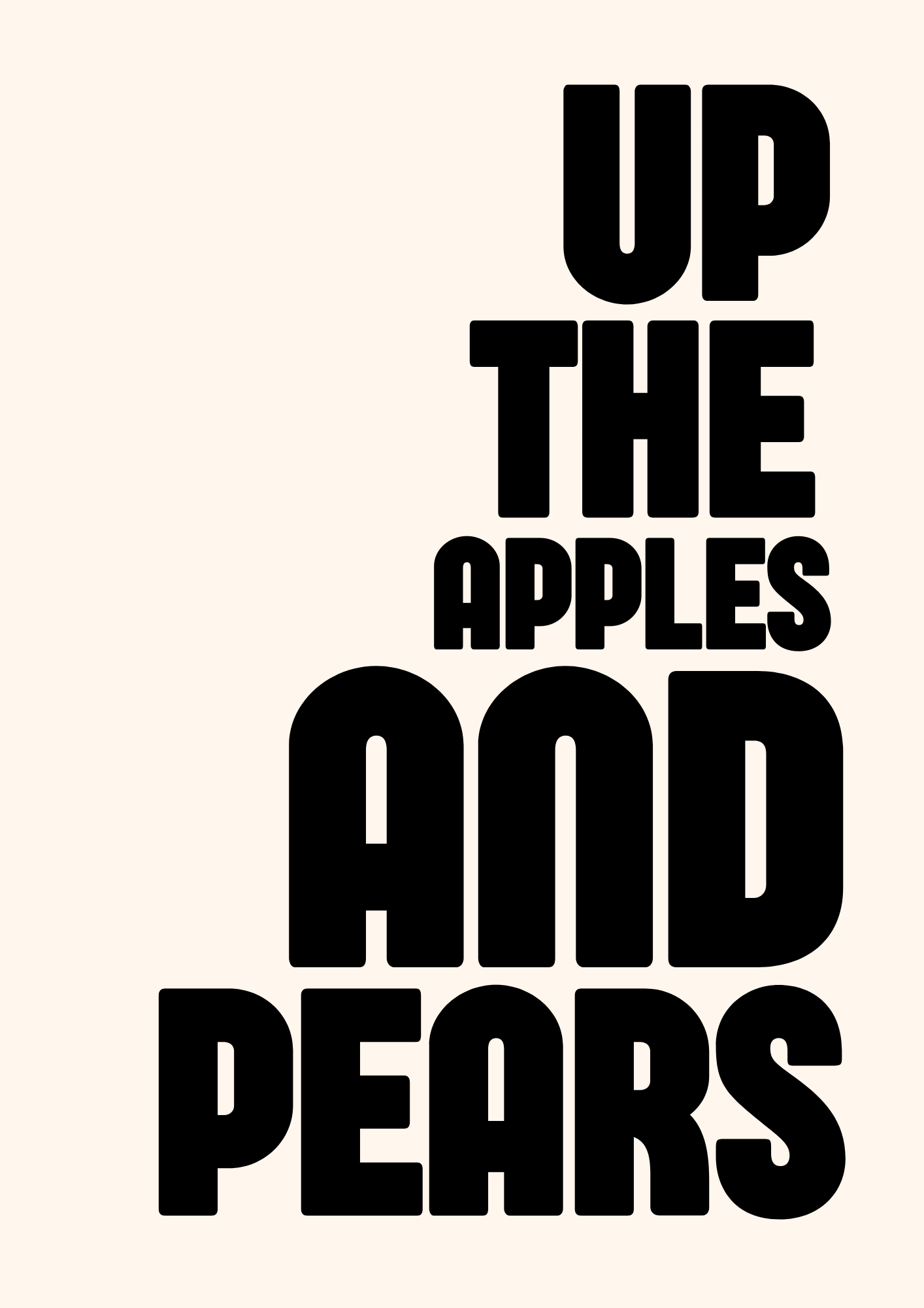 Up the Apples and Pears