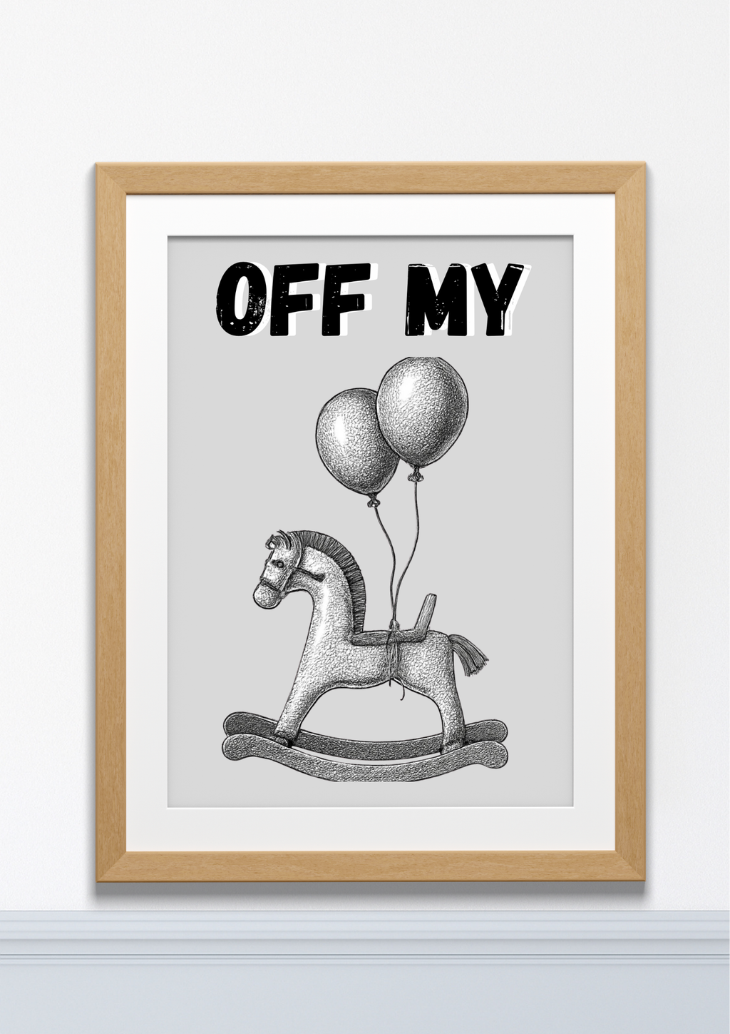 Off My Rocker – Funny Wall Art Print