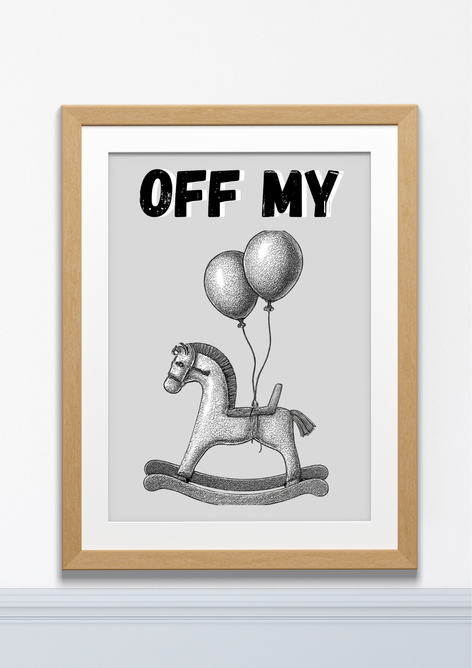 Off My Rocker – Funny Wall Art Print