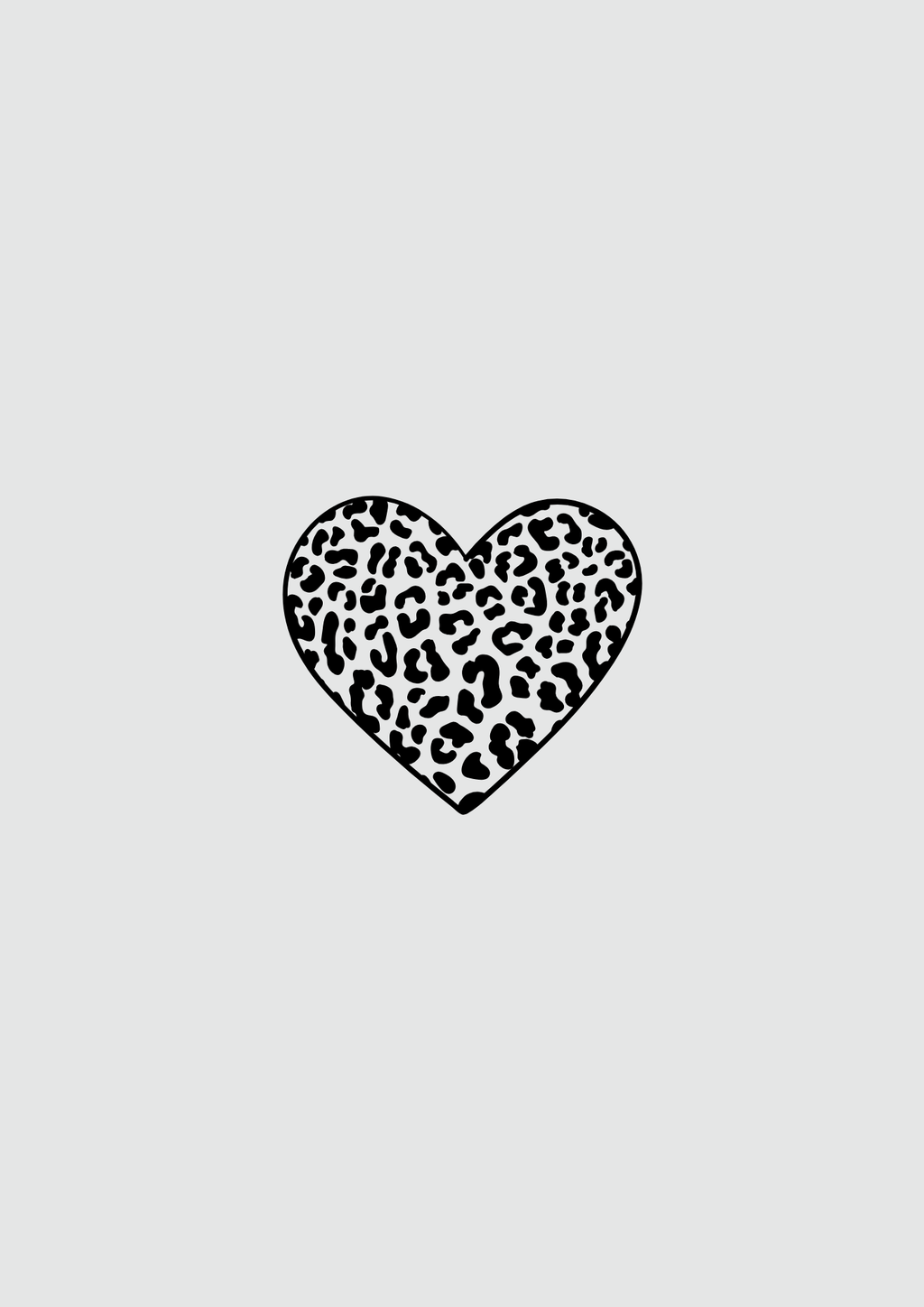 Wild at Heart – Leopard Print Heart Wall Art